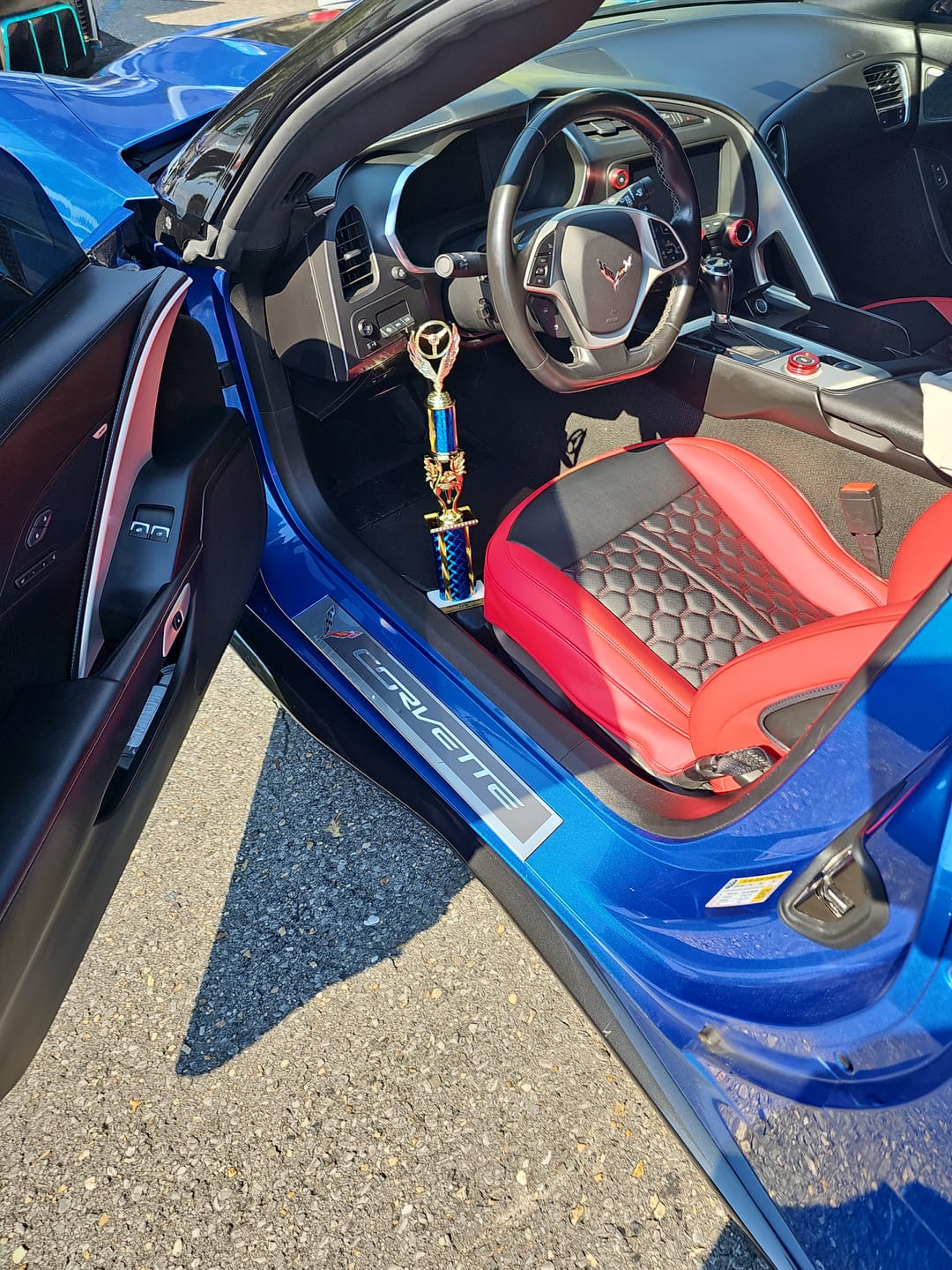 Customer photo review of Corvette C7 Premium Custom Leather Seat Covers