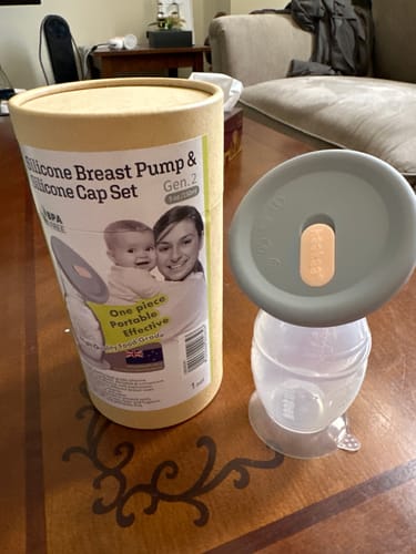 Customer photo review of Haakaa Silicone Breast Pump and Cap 150ml