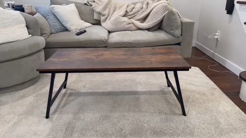 Customer photo review of Flycity Portable Folding Coffee Table With No Assembly Required