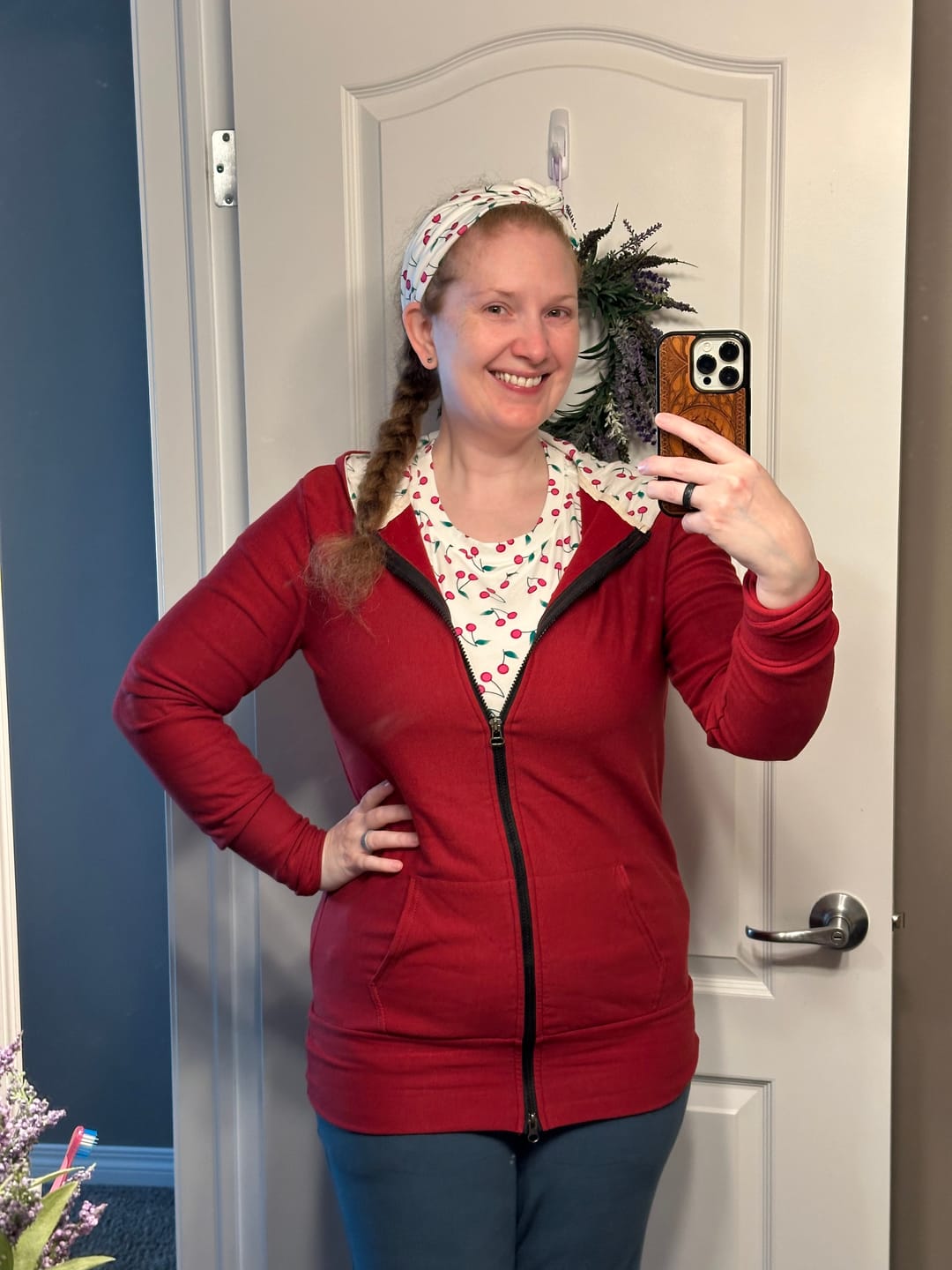 Customer photo review of *Pre-Sale* Zip Up Hoodie