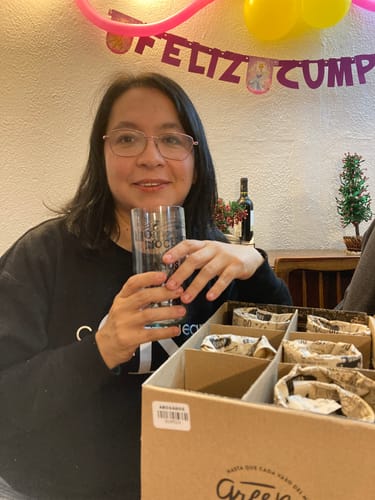 Customer photo review of Abogados - Juego de 6 Vasos