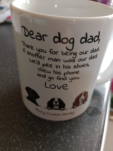 Customer photo review of Dear Dog Pawrent - Personalised mug