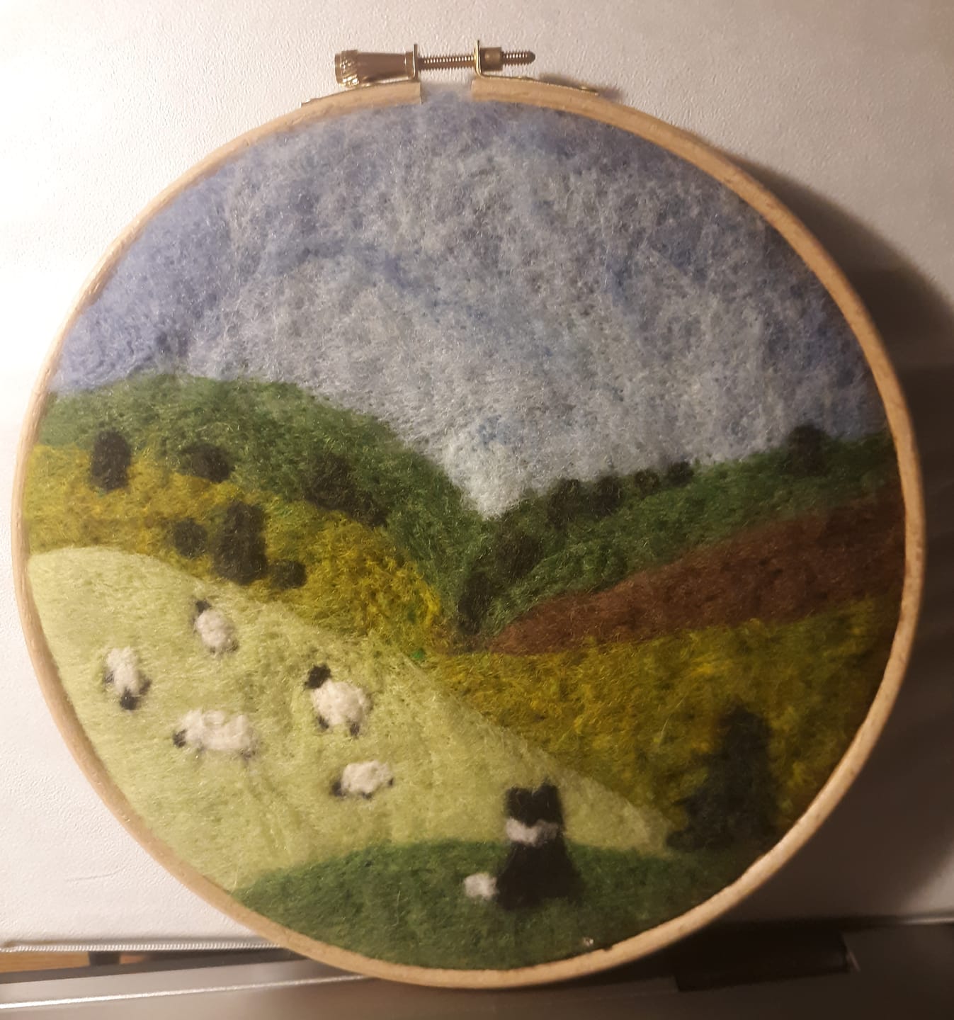 Customer photo review of Grazing Sheep Needle Felting Kit