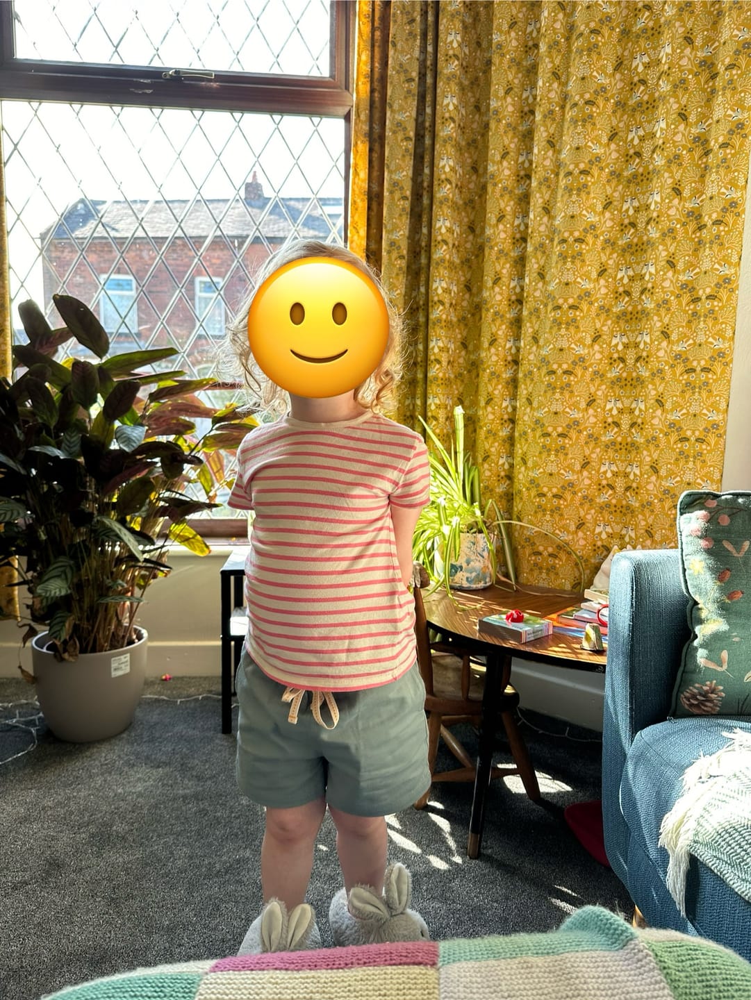 Customer photo review of Soft Blue By The Sea Twill Shorts