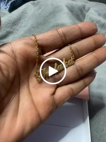Customer video review of Personalized Name Necklace