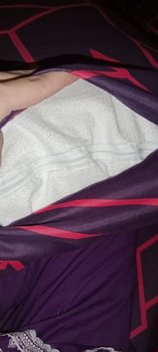 Customer photo review of Cotton Terry-Pack of 2 Pillow Protector