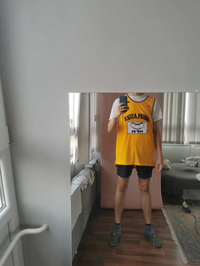 Customer photo review of Toni Kukoc Jugoplastika Croatia Basketball Jersey Retro