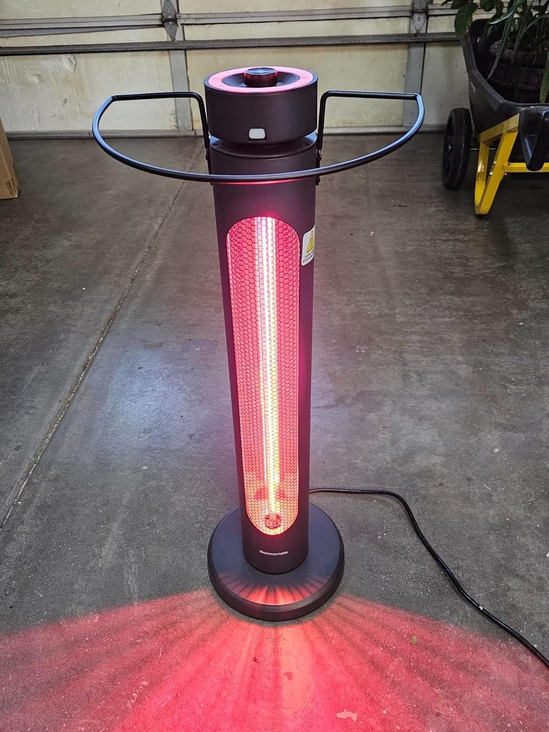 Customer photo review of Electric Outdoor/Indoor Patio Heater - 1500W 8 Heating Levels & Timer