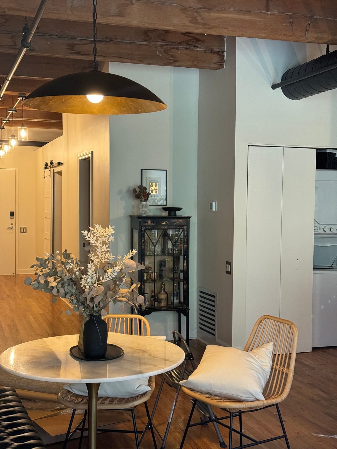 Customer photo review of Vintage Oversized Flat Dome Metal Pendant Light