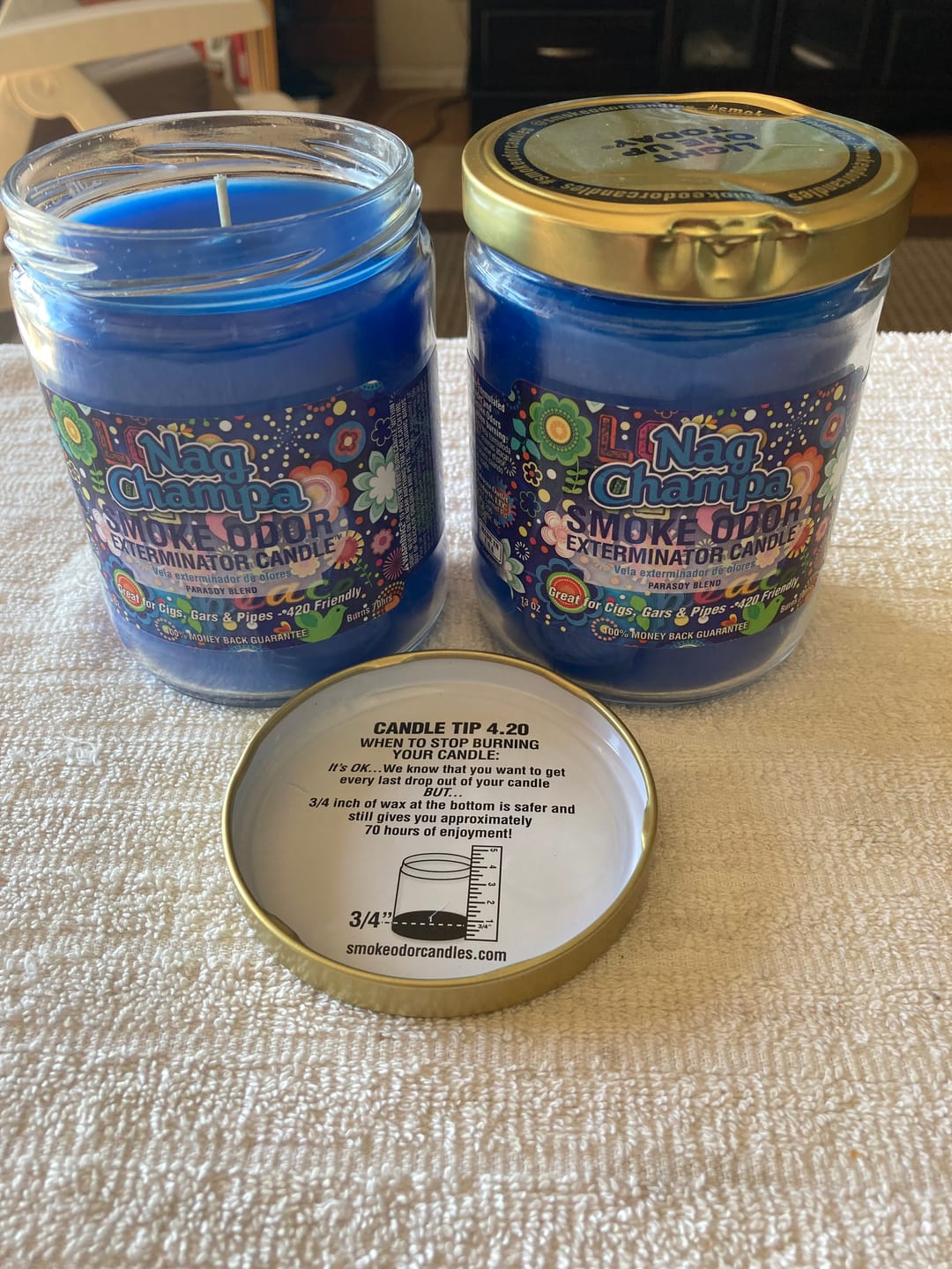 Customer photo review of Nag Champa Candle
