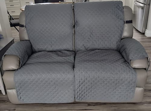 Customer photo review of Non Slip Recliner Chair Slipcover with Elastic Strap
