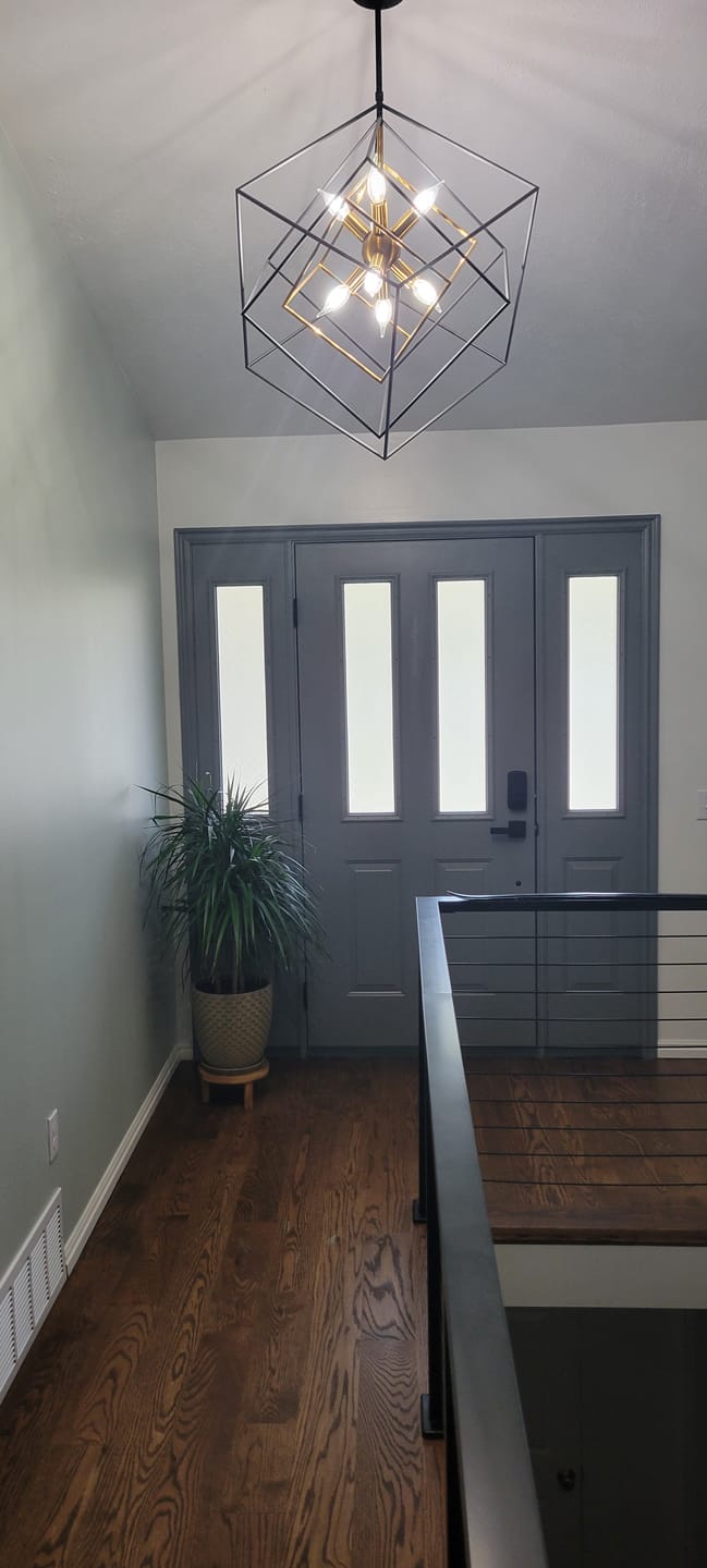 Customer photo review of Clear 1 Lite Glass and Frame Kit (Half Sidelite 10" x 38" Frame Size)