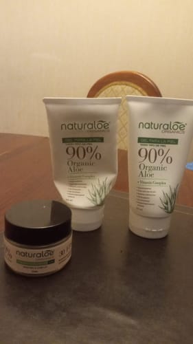 Customer photo review of Set Solidario 2 Gel Puro de Aloe 150ml