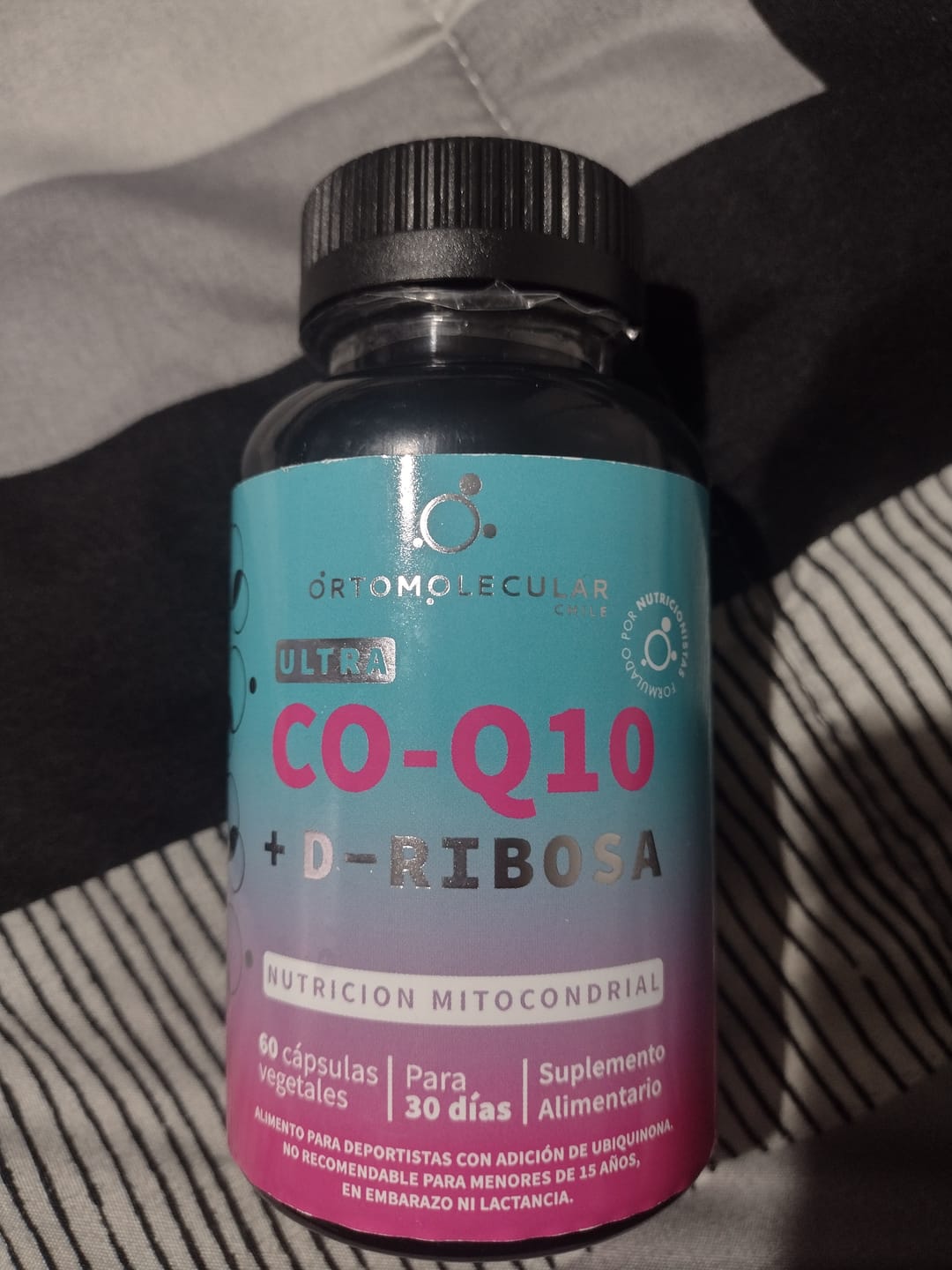 Customer photo review of Coenzima Q10+D Ribosa-60 cáps
