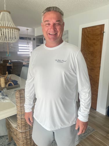 Customer photo review of Mens Captain & Crew Drifit Custom Boat Shirts - Long Sleeves