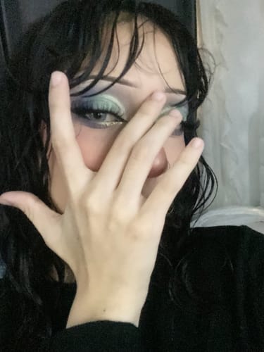 Customer photo review of Vegas Girl Contact Lenses(12 months of use)