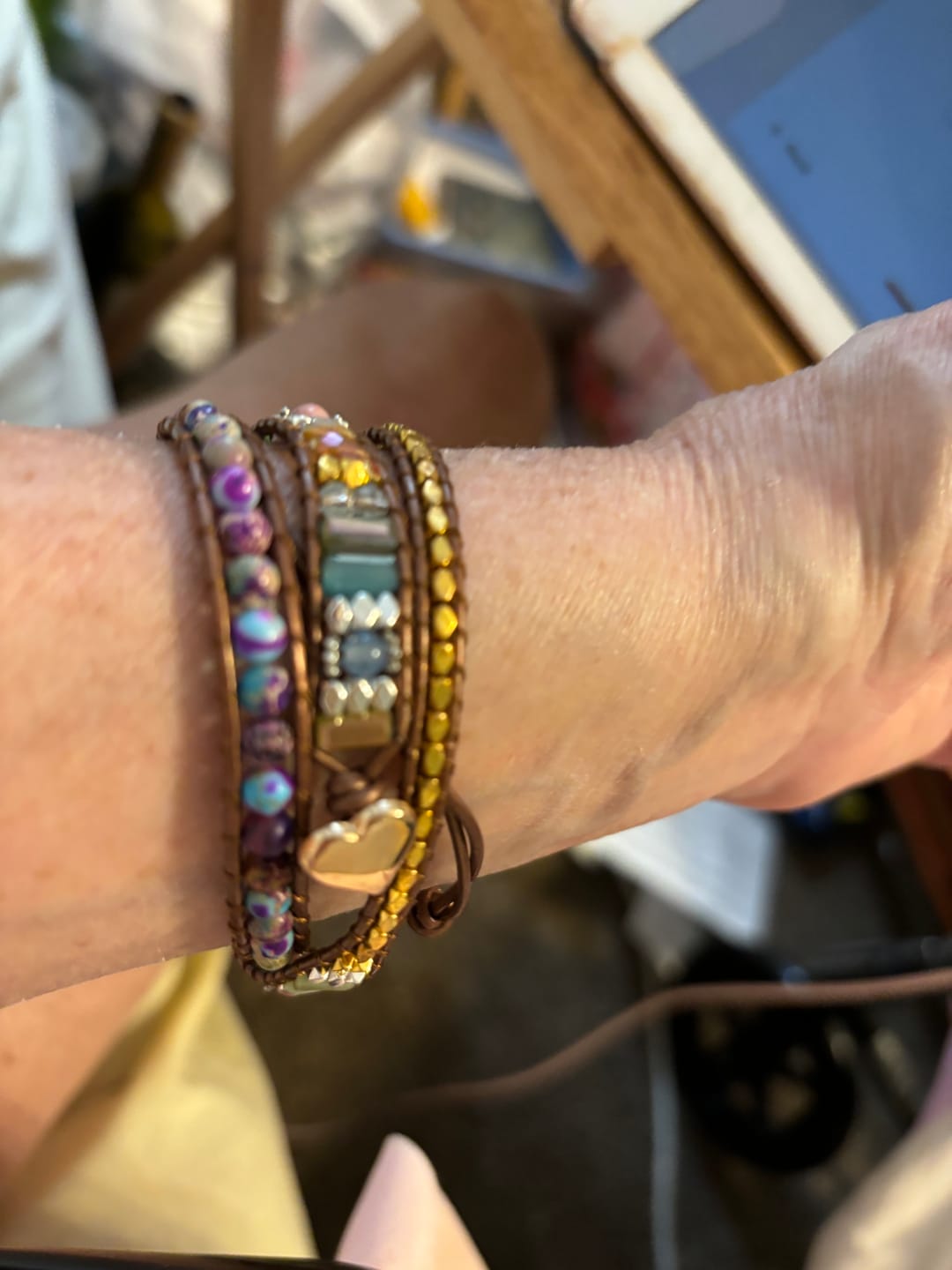 Customer photo review of Imperial Heart Protection Wrap Bracelet
