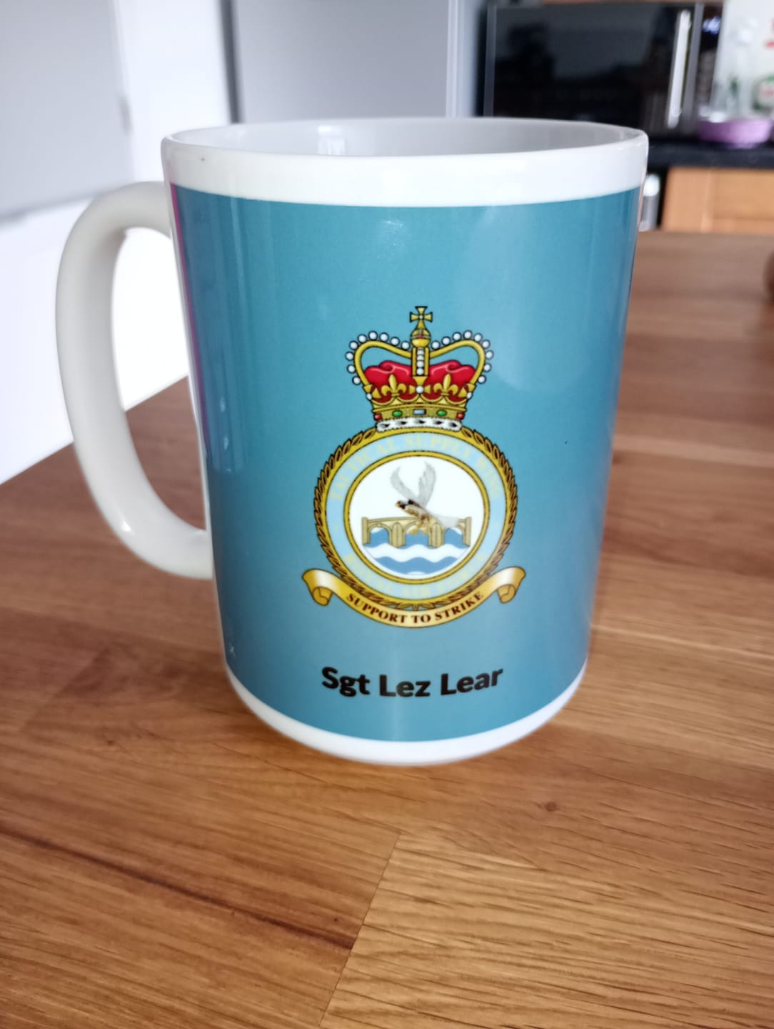 Customer photo review of Personalised RAF Mug