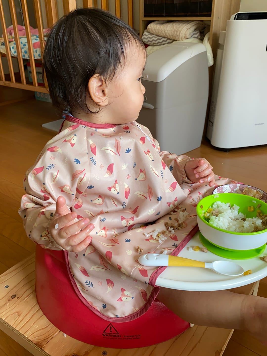 Customer photo review of Cover & Catch Bib