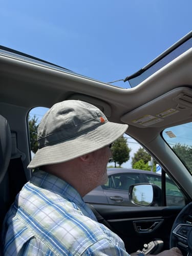 Customer photo review of Big Round Bucket Hat