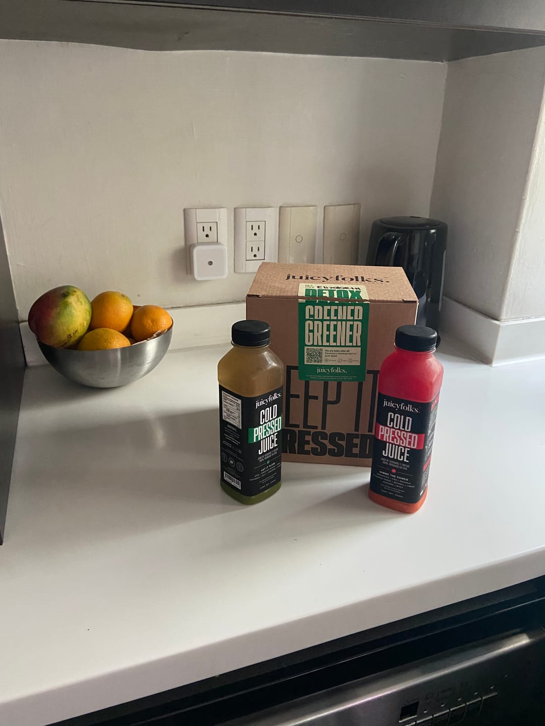 Customer photo review of Six Pack - Personaliza con 6 jugos
