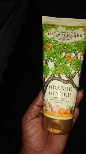 Customer photo review of Orange & Ginger Body Cream 150gm (Stress Relief Therapy)