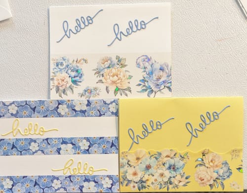 Customer photo review of Blue Petunia Washi Tape