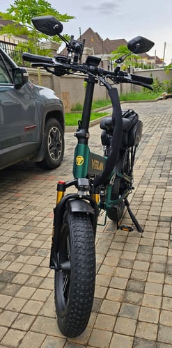 Customer photo review of I7 Pro Folding Full Suspension Electric Bike