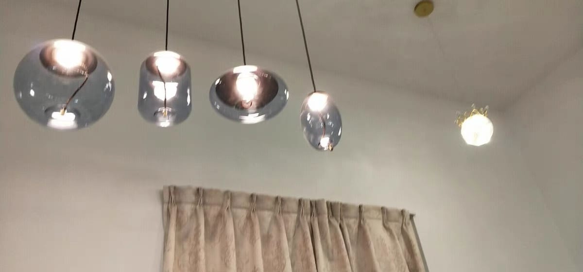 Customer photo review of Clara Glass LED Pendant Light