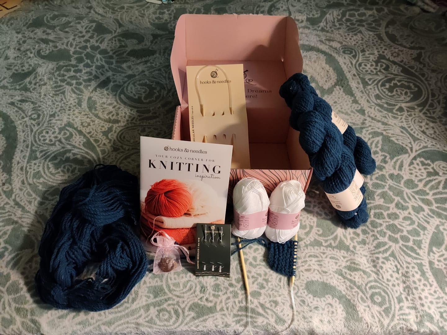Customer photo review of Extra 2 Mystery Balls of Yarn