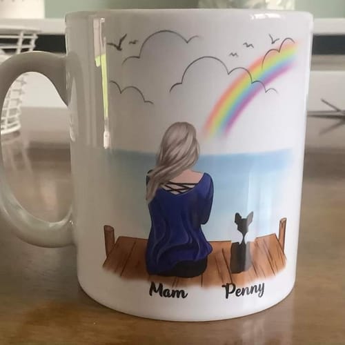 Customer photo review of Girl & Dogs - Forever in my heart - Personalised Mug