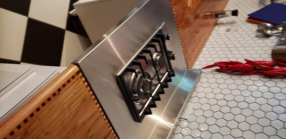 Customer photo review of Thermomate 36 Inch Built-In Gas Cooktop w/ 5 SABAF Burners