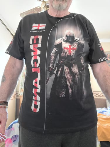 Customer photo review of Unisex Shirt, Custom Name England Shirt, English Pride, England Gift