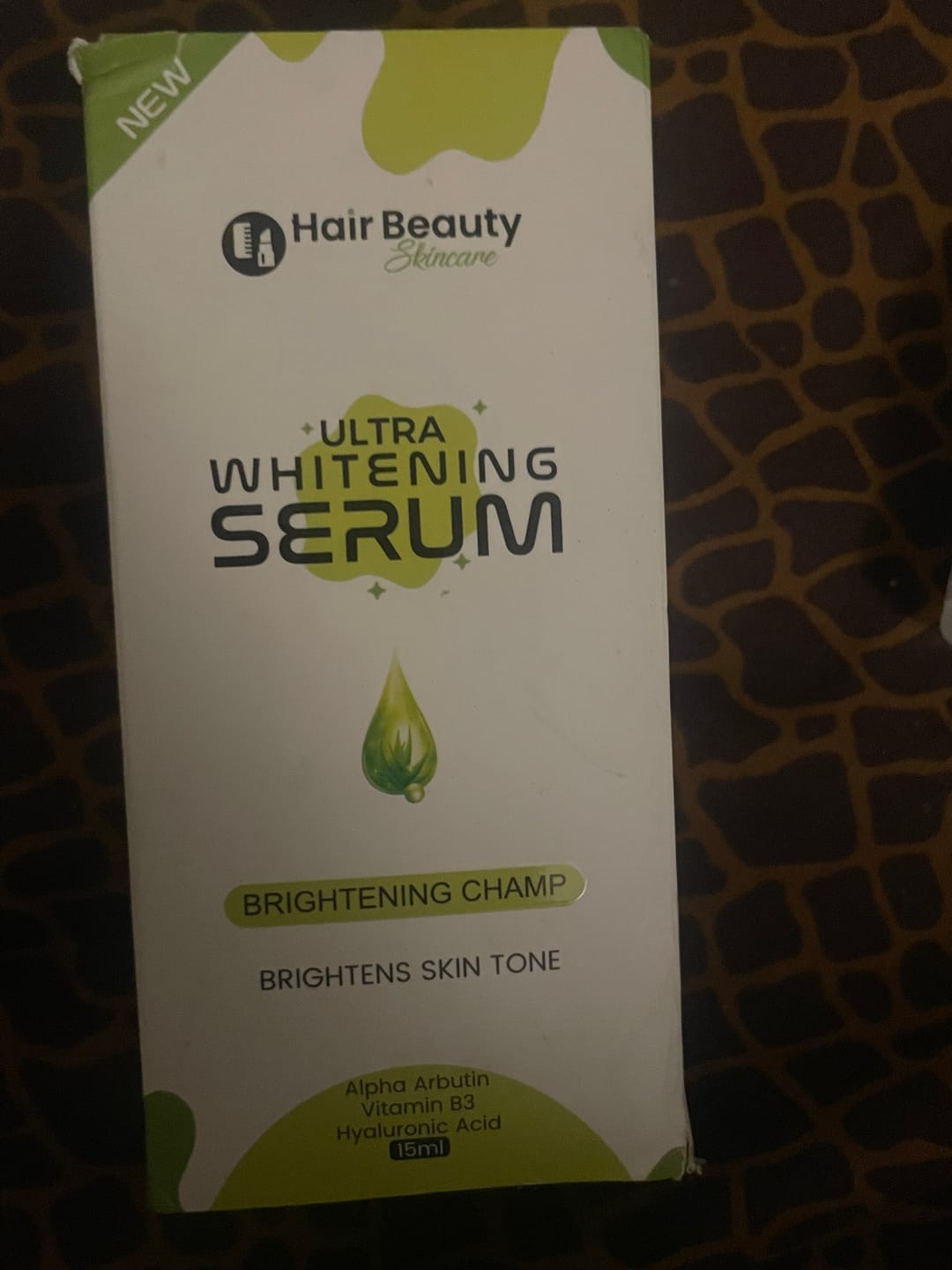 Customer photo review of Ultra Whitening Serum
