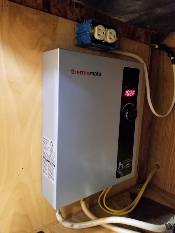 Customer photo review of Tankless Electric On Demand Instant Hot Water Heater - 240V | 18kW