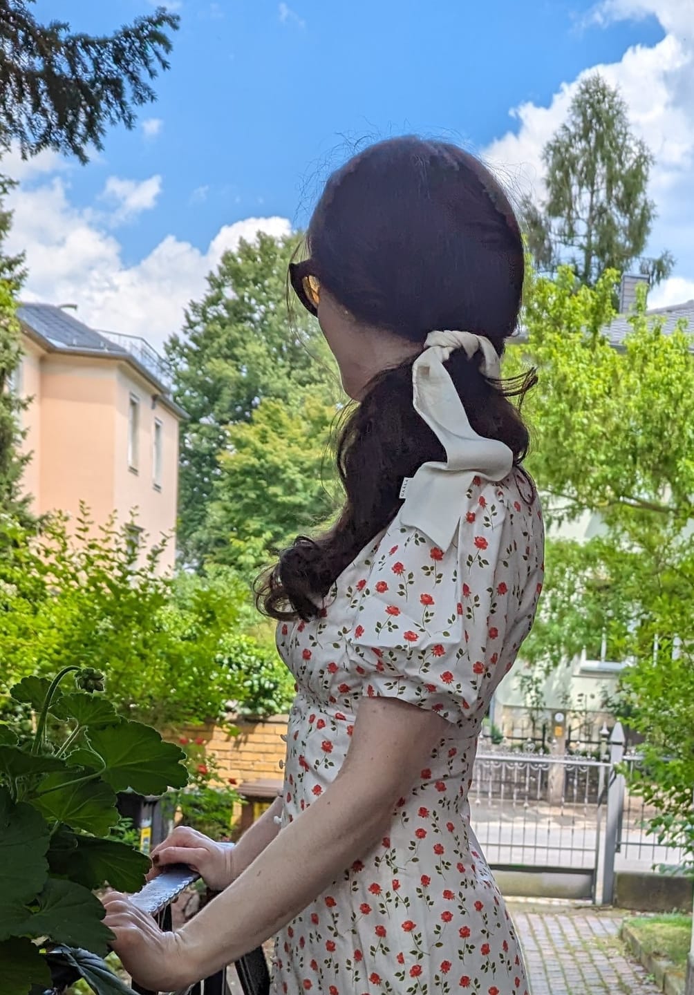 Customer photo review of Eva Silk Hair Scarf Gift