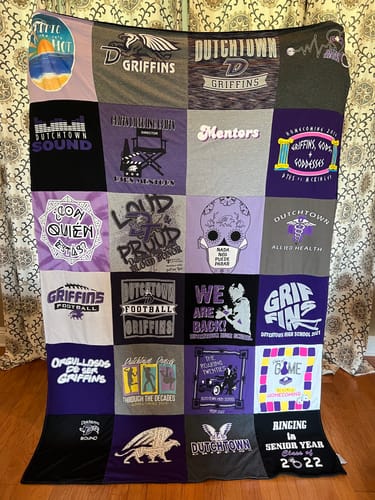 T-shirt quilt featuring dutchtown griffins football by Bevanne from LA