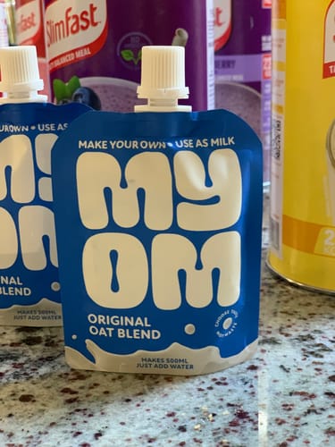 Customer photo review of MYOM Original Oat Drink Blend (6 x 65g - Makes 6 x 500ml)