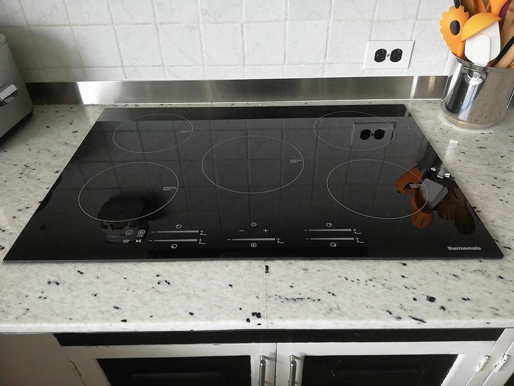 Customer photo review of Thermomate 30 Inch Built-in Induction Cooktop w/ 5 Burners