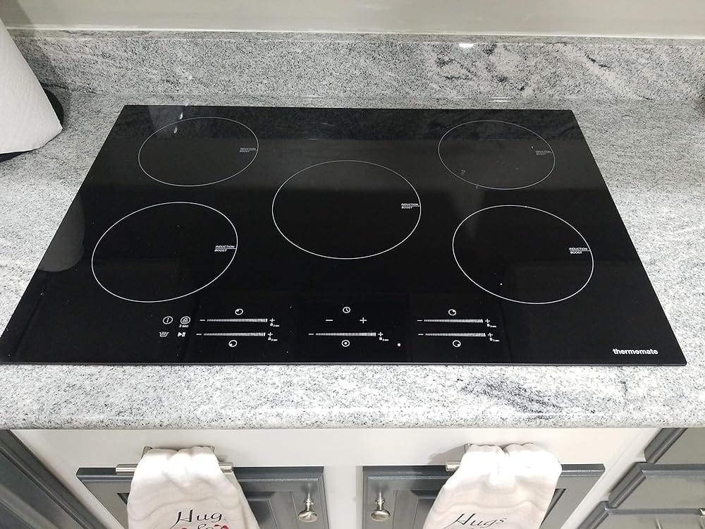 Customer photo review of Thermomate 30 Inch Built-in Induction Cooktop w/ 5 Burners
