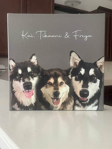 Customer photo review of Pet Art Canvas Wrap