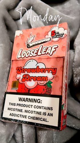 Customer photo review of Strawberry Dream LooseLeaf 5-Pack Wraps (40 Count)