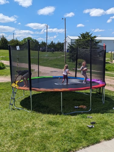 Customer photo review of 1500lbs Capacity 10/12/15FT Trampoline for Kids & Adults