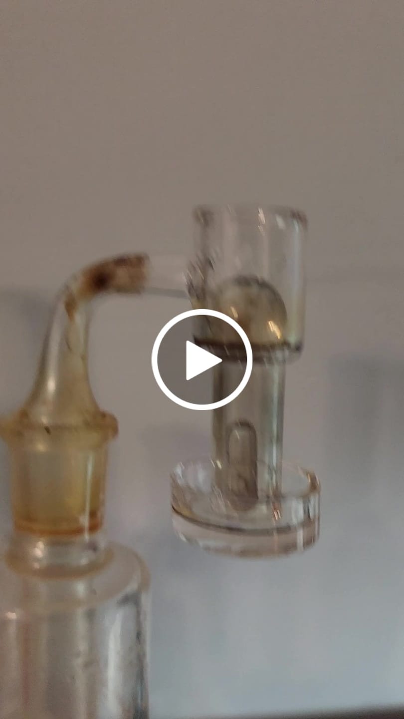 Customer video review of HONEYSUCKLE BEVEL QUARTZ BANGER - 90° DEGREE | YL