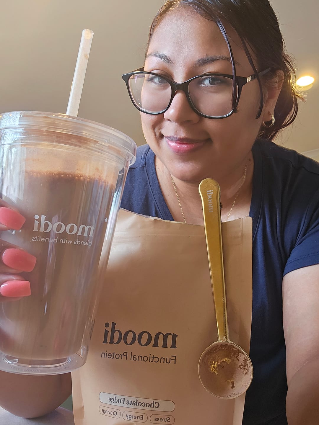 Customer photo review of Blends with Benefits Tumbler