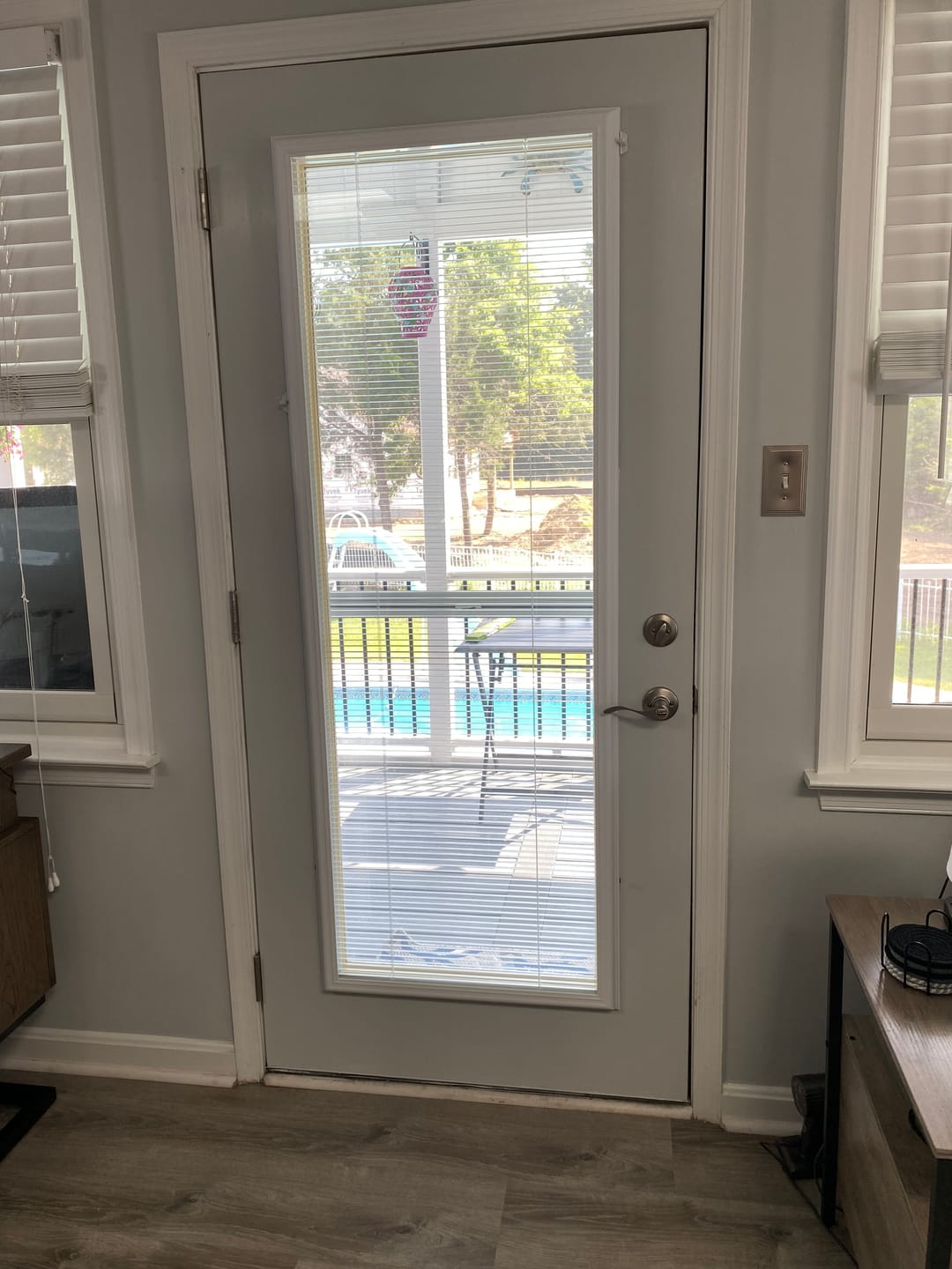 Customer photo review of ODL Add On Blinds for Raised Frame Doors - 24" x 66"