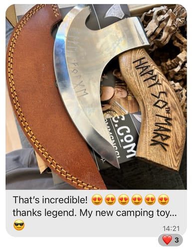 Customer photo review of The Original Pizza Axe - Seconds
