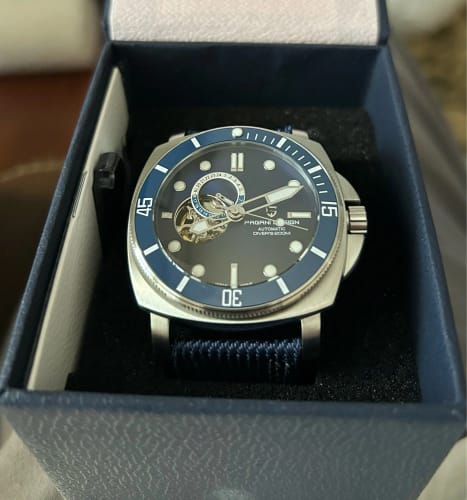 Customer photo review of ELEGANCE® P1736 Men Watch Automatic Mechanical Top Brand Sports Fashion Sapphire 200M Waterproof Wristwatch