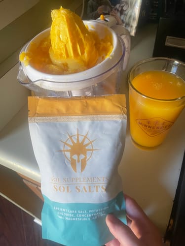Customer photo review of Sol Salts Natural Electrolytes 250g