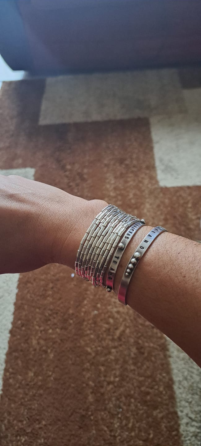 Customer photo review of Pulsera o collar Mostacilla Tubo Retro